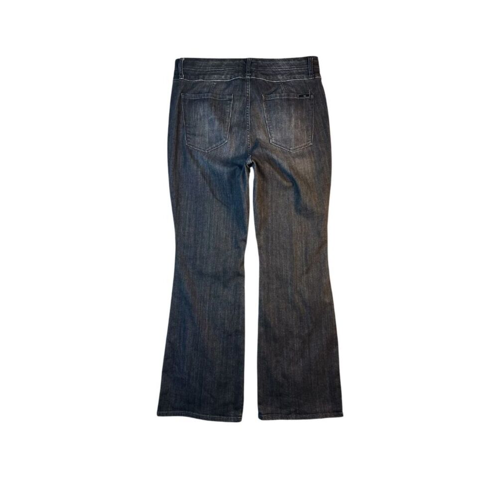 White House Black Market Curvy Black Ex High-Rise Skinny Flare Pintuck Jeans 12s - Picture 3 of 11